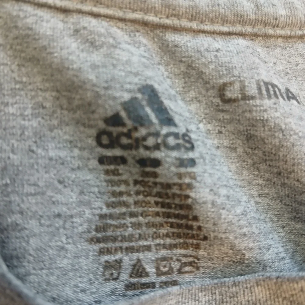 Michigan Wolverines Shirt‎ Mens XXL 2XL Grey Adidas Football Hail To The Victors